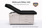 Midmark   Ritter 100 - Exam Table Top Replacement Vinyl Cover Diy - Staple On