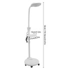 16x Diopter Magnifying Led Light Floor Stand Height Adjustable Rolling Magnifier
