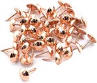 Furniture Decorative Nails  50 Pcs Round Head Upholstery Tacks Copper Tone Thumb
