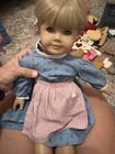 American Girl Doll Kirsten Larson Lot With Bed   Side Table Vintage