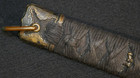 Antique Edo Period Japanese Katana Sword Tsuka  handle  Matched Menuki  Solid