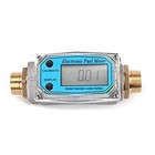 3 4  Bsp Male Digital Turbine Flow Meter Gauge Water Diesel Fuel Gasoline 20 Bar