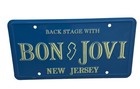 Bon Jovi Booster Vanity License Plate Tag New Jersey Back Stage Rock Band