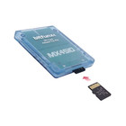 Mx4sio Sd microsd Adapter W requisite 64mb Memory Card For Ps2 Slim   Clear Blue