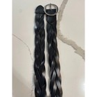 Gap Braided Woven Wide Twist Black Genuine Leather Belt Womens M Silver Buckle