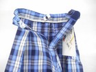Girls R k Blue   Gray Plaid Box Pleat Uniform Skirt Reg plus teen Sz 3 -10 1 2t 
