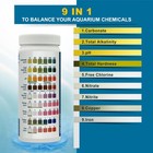 Aquarium Test Kit With Ebook-100 Strips 9 In1 Saltwater And Freshwater Test K   