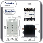 Appli Parts Apac-330240 Heavy Duty 3 Poles Contactor 30 Amp 240 Volts Coil Repla