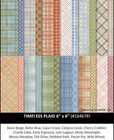 Stampin Up Timeless Plaid Dsp Designer Series Paper 24 Sheets 6x6 Half Pack