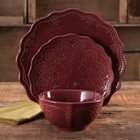 Pioneer Woman12-piece Dinner Set Farmhouse Lace Dishes Service For 4 -5 Colors