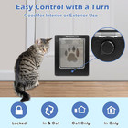 X-large Cat Door  Strong Cat Door For Interior Exterior Doors  4 Way Locking Pet