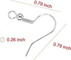 925 Sterling Silver Earring Hooks For Jewelry Making Supplies Kit 100pcs 50pairs