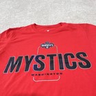 Fanatics Wnba Washington Mystics Red Long Sleeve Shirt Size S Nwot