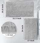 Luxury Chenille Bath Rugs Bathroom Mats Absorbent Non-slip Capet  2 Piece Set