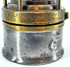 Rare Antique Patterson Miners Lamp Wolf Safety No 22  Brass metal - Really Nice