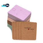 50pcs Earring Display Cards Cardboard For Diy Jewelry Holder Selling Organizer S
