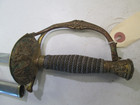 Us Model 1860 Civil War Officers Sword   Scabbard Clean Etched Blade Maker  j114