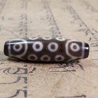 High Oily Old Agate Tibetan Dzi Beads 21 Eye Totem Amulet Pendant 39  12mm  6197