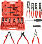 10pc Hose Clamp Clip Remover Pliers Wire Long Reach Kit Fuel Oil Water Hose Tool