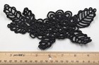 Vintage Mourning Victorian Edwardian Adornment Applique 4  X 8  C29-46