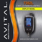 Avital 7352l 2-way Lcd Remote Control For The Avital 3300 System