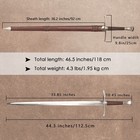 46 5  Medieval Western Sword real Sword With Belts Handmade manganese Steel