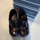 Dansko Professional Women s Xp 38  Navy Floral Leather Slip-on Clog