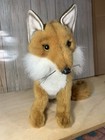 Vintage Hansa Toy International Realistic Red Fox Plush Stuffed Animal Sitting