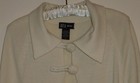 Jacket Size L Ivory 2 Button Career Blazer Women Short Sleeve D f a  New York
