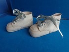 Vintage Baby Shoes White Oxford Style Toddler Lace Up