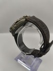 Wilson Men s Quartz Day date 100m Beige Arabic Dial Silver Ss Brown Leather