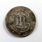 1860 Three Cent Silver Piece Very Fine Vf Details - Damaged