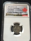 1908 -98 Canada  90th Anniv Rcm    10   25    50  3 Coins   Ngc Graded  m Pf-66  