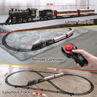Train Set For Kids remote Control Locomotive Engine Under Christmas Tree electri