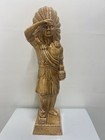 Cigar Store Indian Chief Tobacco Shelf Display  Ceramic  12   Vintage  1973 