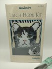 New Cat Kitten Latch Hook Rug Kit 12 X 12 Caron Wonder Art 4600 Caron With Hook