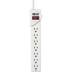 Tripp Lite Striker Surge Suppressor 7 Outlets 6 Ft Cord 1080 Joules Light Gray