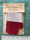 Graph-it Counted Cross Stitch - Two Mini Christmas Mittens - New In Pkg