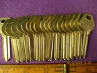 Old Antique Vtg 20 Pc New Old Stock Corbin  Russwin Uncut House Key Blanks Brass