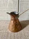Traditional Turkish Coffee Pot Hammered Copper Hand Forged 3  