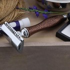 Shaving Kit With De Safety Razor  Super Badger Brush  Bowl  Soap   Alum Stick