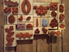 Lot 24 Rubber Stamps Flourish Rubber Stamp Small Rubber Stamps Decorative Vines