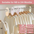 Baby Closet Dividers  Durable Plastic Baby Clothes Organizer For Nursery