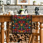 Dia De Los Muertos Floral Fiesta Mexican Table Runner  Mexico Day Of The Dead Ki