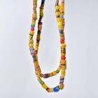 Krobo  recycled  Powder Glass Mixed Trade Beads Gambia 34 Inch