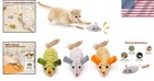 3-pack Catnip Squeak Mice - Engaging Indoor Toys For Cats - Oral Health Benefits