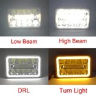 4 Pcs Dot Approved 4x6 Inch Halo Headlights Replacement H4651 H4652 H4656 H46   