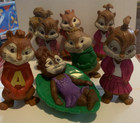 Mcdonalds Alvin And The Chipmunks Happy Meal Figures Toy Lot Of 7