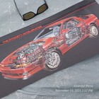 1987 Toyota Supra Turbo Cut Away Double Sided Poster David Kimble 10  X 22 