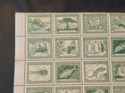 Chile 1948 Sheet Claudio Gay Complete Set Green Mnh Full Gum Cv 90    